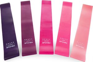 Spokey Mini Band Artio różne poziomy oporu w zestawie wielokolorowy 5 szt. 3