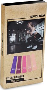 Spokey Mini Band Artio różne poziomy oporu w zestawie wielokolorowy 5 szt. 6