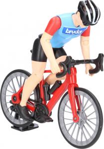 Figurka Bruder bWorld - Kolarz z rowerem wyścigowym (63110) 3