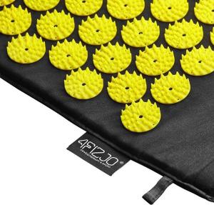 4fizjo Mata do akupresury z kolcami + poduszka 72x42 (żółto-czarna) 5
