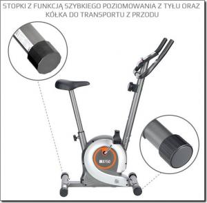 Rower stacjonarny HMS M8750 magnetyczny srebrny 2