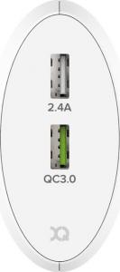 Ładowarka Xqisit iAcc Travel Charger Dual USB + Qualcomm Quick Charge 3.0 4
