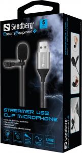 Mikrofon Sandberg Streamer USB Clip (126-19) 5