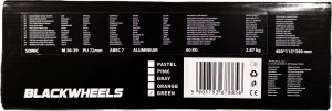 Rolki Blackwheels regulowane Sonic green-black r. 36-39 7