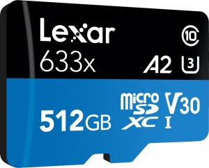 Karta Lexar 633x MicroSDXC 512 GB Class 10 UHS-I/U3 A2 V30 (LSDMI512BB633A) 3