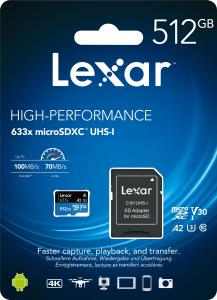 Karta Lexar 633x MicroSDXC 512 GB Class 10 UHS-I/U3 A2 V30 (LSDMI512BB633A) 4