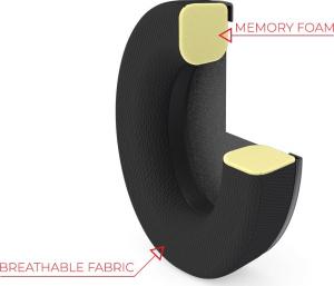 SPC Gear Nauszniki Foam Earpads Breathable Fabric czarne 4