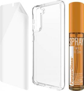 PanzerGlass Zestaw szkło, etui ClearCase, spray 30ml  do Galaxy S21 Ultra (B7261) 3