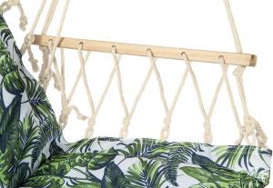 Royokamp  Hamak fotel brazylijski 100x55cm podłokietnikami zielony 2