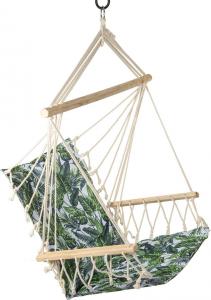 Royokamp  Hamak fotel brazylijski 100x55cm podłokietnikami zielony 3