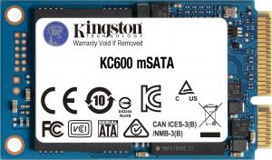 Dysk SSD Kingston KC600 512GB mSATA SATA III (SKC600MS/512G) 1