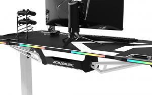 Biurko Ultradesk Force Snow Białe 166 cmx70 cm 8