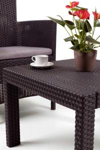 Allibert Meble ogrodowe ROSARIO BALCONY SET - brązowy 2