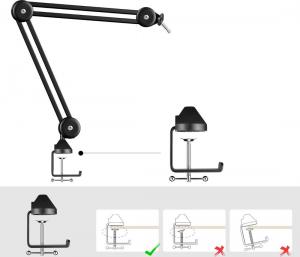 Mozos Zacisk biurkowy do statywu mikrofonowego CLAMPMIC 5