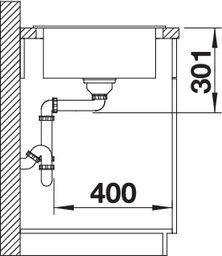 Zlewozmywak Blanco Elon XL 6 S Silgranit czarny z korkiem automatycznym InFino, kratka ociekowa (525882) 5
