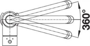 Bateria kuchenna Blanco Mida-S stojąca czarna (526146) 3