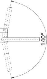 Bateria kuchenna Blanco Linus-S stojąca czarna matowa (525807) 6