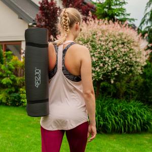 4fizjo Mata treningowa 180 cm x 60 cm x 1.5 cm czarna 4