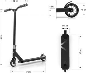 Hulajnoga MMX Raptor Srebrny (3672) 9