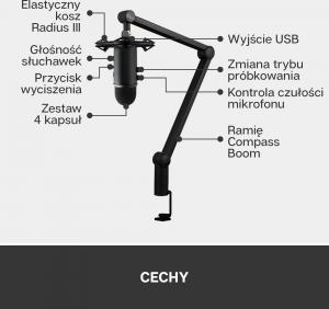 Mikrofon Blue Zestaw Yeticaster Broadcast Bundle Yeti + Radius III + Compass (988-000247) 7