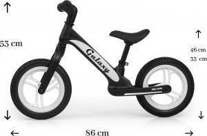 Rowerek biegowy Milly Mally Galaxy pink magnezowy 25 kg 2