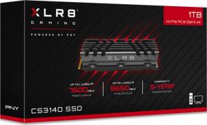 Dysk SSD PNY XLR8 CS3140 1TB M.2 2280 PCI-E x4 Gen4 NVMe (M280CS3140HS-1TB-RB) 4