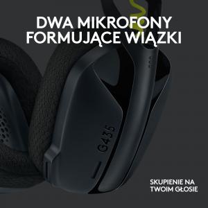 Słuchawki Logitech G435 Czarne (981-001050) 4