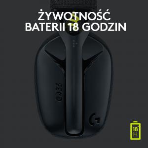 Słuchawki Logitech G435 Czarne (981-001050) 6
