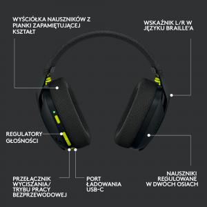 Słuchawki Logitech G435 Czarne (981-001050) 9