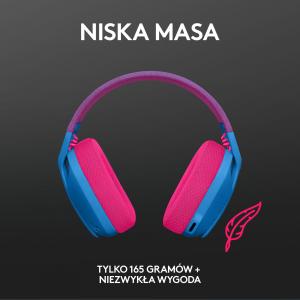 Słuchawki Logitech G435 Niebieskie (981-001062) 5