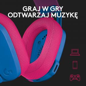Słuchawki Logitech G435 Niebieskie (981-001062) 8