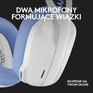 Słuchawki Logitech G435 Białe (981-001074) 4