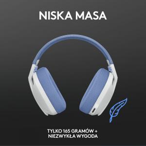 Słuchawki Logitech G435 Białe (981-001074) 5