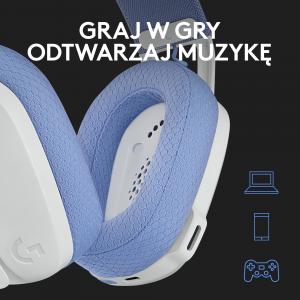 Słuchawki Logitech G435 Białe (981-001074) 8