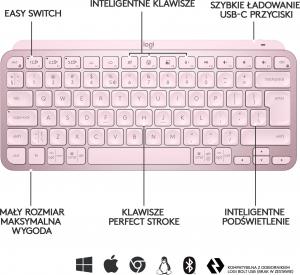 Klawiatura Logitech MX Keys Mini (920-010500) 5