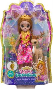 Mattel Entchantimals: Lalka Królowa Daviana i jelonek Grassy (GYJ11/GYJ12) 1