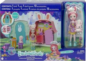 Mattel Enchantimals Mały zestaw Chatka Króliczka Bree z lalkami i akcesoriami GYN59/GYN60 2