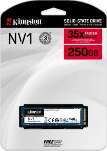 Dysk SSD Kingston NV1 250GB M.2 2280 PCI-E x4 Gen3 NVMe (SNVS/250G) 3