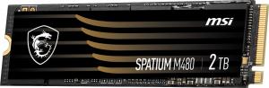 Dysk SSD MSI Spatium M480 2TB M.2 2280 PCI-E x4 Gen4 NVMe (S78-440Q150-P83) 2