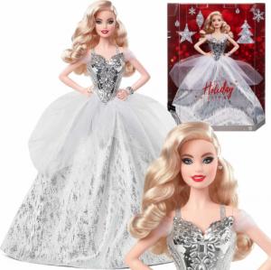 Lalka Barbie Mattel Barbie Bożonarodzeniowa lalka 2021 (GXL18) 2