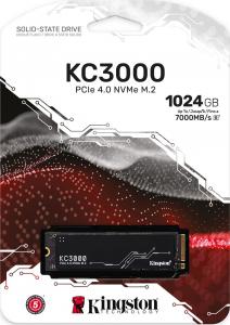 Dysk SSD Kingston KC3000 1TB M.2 2280 PCI-E x4 Gen4 NVMe (SKC3000S/1024G) 4