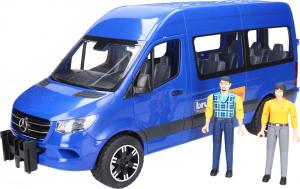 Bruder MB Sprinter Bus niebieski z 2 figurkami (02670) 1