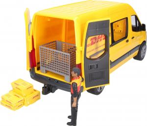 Bruder MB Sprinter DHL z figurką kuriera i z akcesoriami (02671) 5