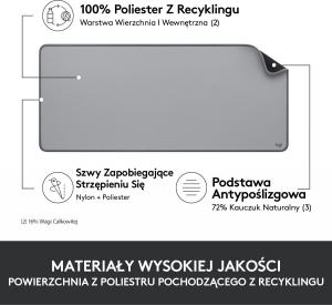 Podkładka Logitech Studio Series - MID GREY (956-000052) 4