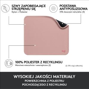 Podkładka Logitech Studio Series - DARKER ROSE (956-000050) 4