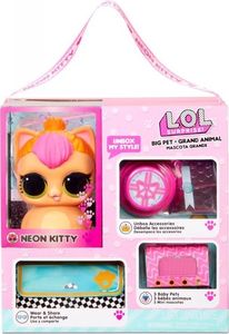MGA LOL SURPRISE - Duże Zwierzątko LOL Big Pets Neon Kitty 577720 3