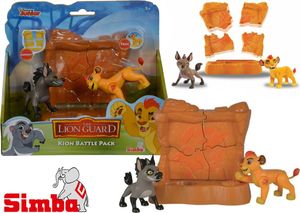 Figurka Simba Lwia straż Zestaw Walka lwa Kiona z hieną 4