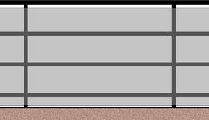 Stamal Zabezpieczenie do balustrady, folia PVC, 400x90cm uniwersalny 9