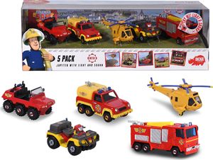 Dickie Dickie Toys Strażak Sam Zestaw 5 metalowych pojazdów uniwersalny 1