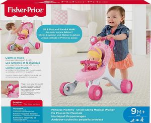 Fisher Price Fisher-Price Pchacz Wózek dla lalek Chodzik 2 w 1 uniwersalny 3